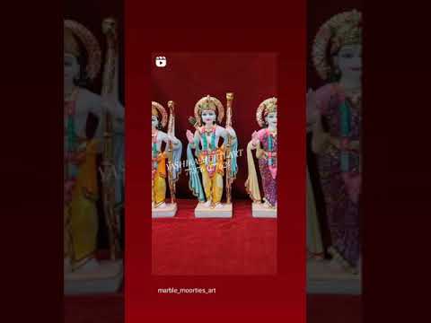 Multicolor Ram Darbar Marble Statue