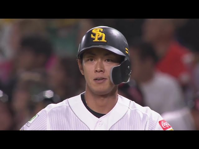 【3回裏】変化球をレフト前へ!! ホークス・今宮健太 自身の誕生日に先制タイムリーヒット!!  2024年7月15日 福岡ソフトバンクホークス 対 千葉ロッテマリーンズ