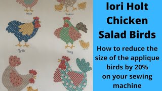 lori Holt Chicken Salad Applique Birds lifestylesew