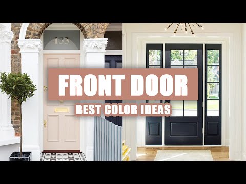 image-What color should I paint my front door if my house is light GREY?