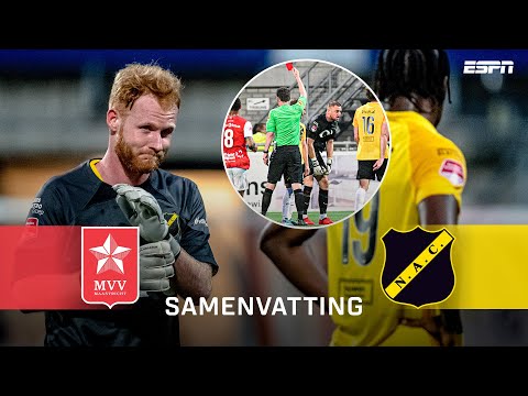 ROOD KORTSMIT, spits VAN DER SANDE op DOEL 😅🧤 | Samenvatting MVV Maastricht - NAC Breda