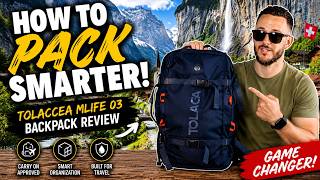 How to Pack Smarter! (Tolaccea MLife 03 Backpack Review)