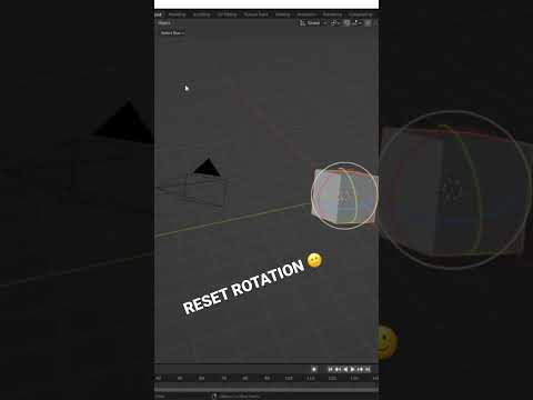 You Must Know if you are Modeling in Blender - Reset Rotation 🙂 #shorts
