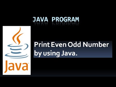 Java Program To Print Even And Odd Number By User Input Java Interview Question