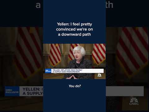 Yellen: I feel pretty convinced we're on a downward path