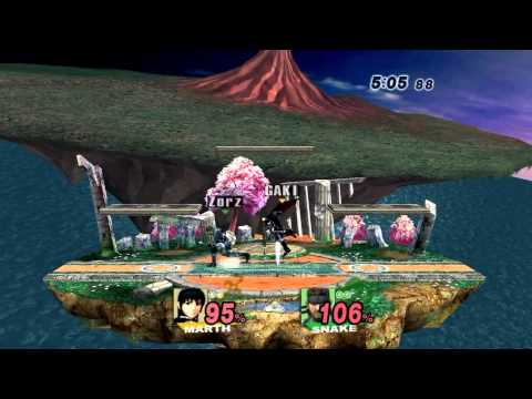 [DS] W¼F - Mr.R (Marth) VS Calzorz (Snake) [3]
