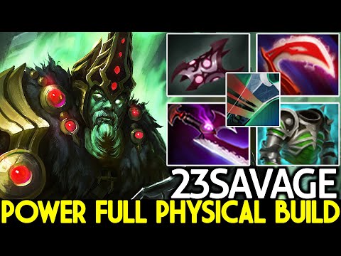 23SAVAGE [Wraith King] Crazy Power Crit with Full Physical Build Dota 2