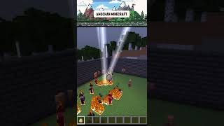 I Used Lightning Eggs to Transform Villagers Into Witches #minecraft #shorts  #nocommentary