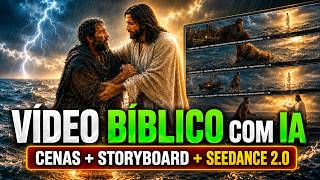EU NÃO CONSEGUI ACREDITAR! O NOVO Topview Canvas Criou um Vídeo Bíblico do ZERO com Storyboard!