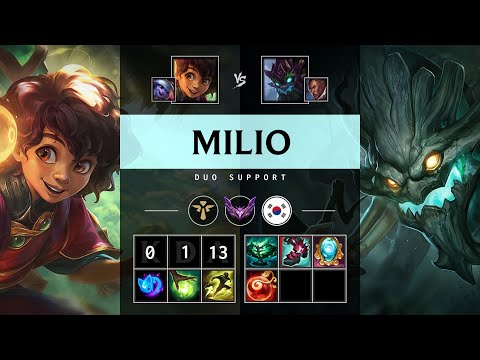 Milio Support vs Maokai - KR Master Patch 25.21