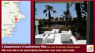 preview picture of video '4 slaapkamers 5 badkamers Villa te Koop in San Juan De Alicante, Alicante, Spain'