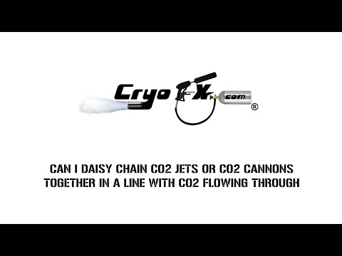 Can I Daisy Chain Co2 Jets or Co2 Cannons Together In A Line With Co2 Flow Through - CryoFX