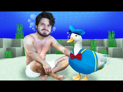 COMO EU SOBREVIVI POR 7 DIAS DE BÁIXO D'ÁGUA NO MINECRAFT!