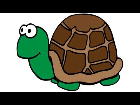 Coloring Turtle - Coloring Pages for Toddlers