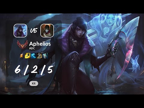 Aphelios ADC vs Jhin - KR GrandMaster Patch 13.10