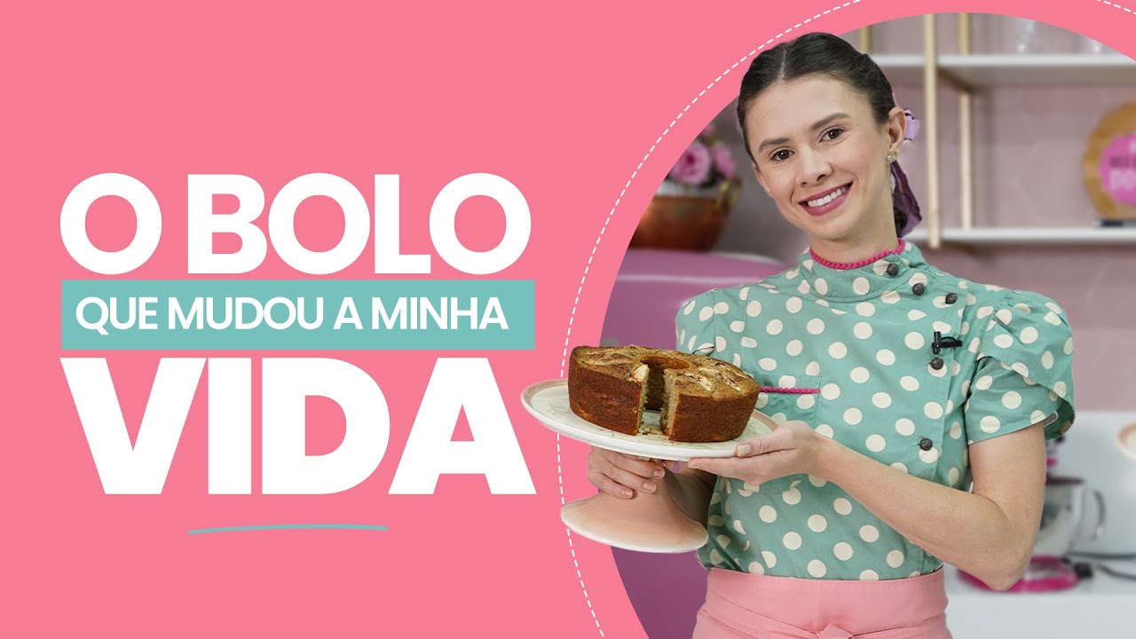 Meu primeiro bolo saudável: Bolo de maçã funcional, sem glúten e sem lactose.