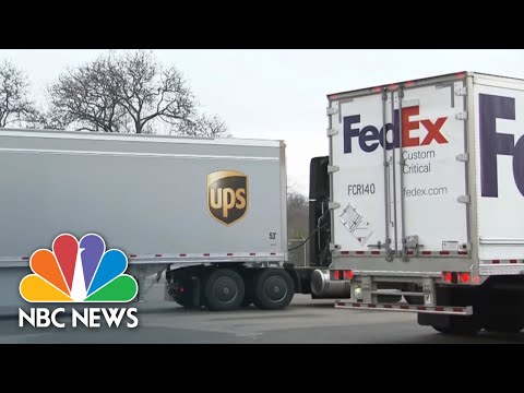 , title : 'Trucks Carrying First U.S. Coronavirus Vaccines Depart Pfizer’s Michigan Plant | NBC News NOW'