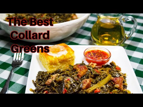 World's BEST Soul Food-Style Collard Greens:  How To Prep And Cook Collard Greens