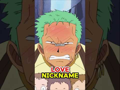When Zoro accepted that he actually loved the nickname given by Sanji #shorts #onepiece