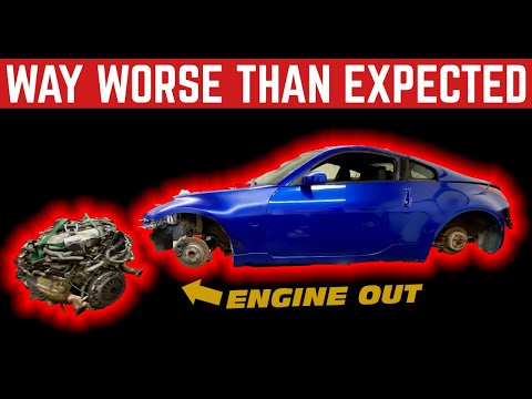 My CHEAP Drift 350z Was Hiding A DARK SECRET *Engine Removal*