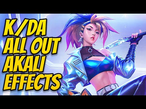 K/DA ALL OUT AKALI ABILITIES | Sound Effects | League of Legends