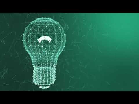 3d model of light bulb geometric model of luminous lines green || no copyright video