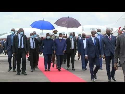 #Umaro #Sissoco #Embaló en visite chez Denis #Sassou NGuesso à #Oyo le 9/03 2022