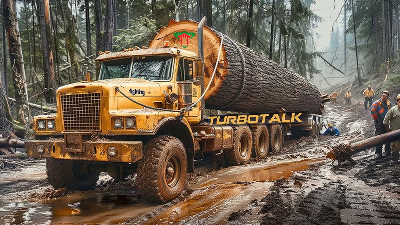 Extreme Logging Trucks | Extreme Dangerous Fastest Big Chainsaw Cutting Tree Machines | TurboTalk