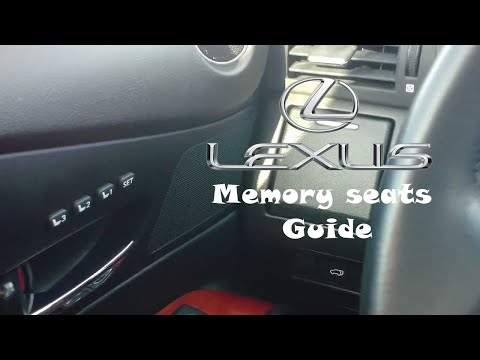 How to use Lexus Memory seats/mirros/steering wheel function. Lexus GS/IS/RX/LS memory seats set.