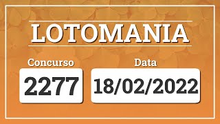 Capa de LOTOMANIA 2277
