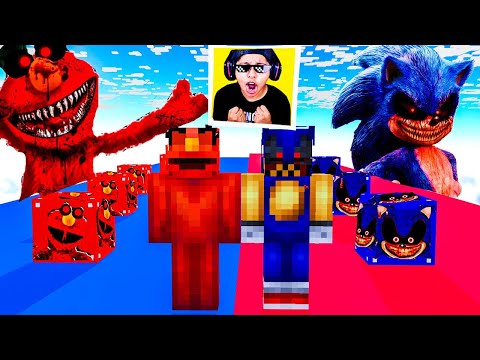 DESAFIO DE LUCKY BLOCK de ELMO.EXE VS SONIC.EXE en MINECRAFT 😱 | Pathofail