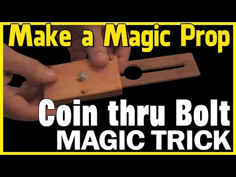 Tenyo Super Spike Coin Through Bolt Magic Trick Revealed - How to Make Close Up Magic Props