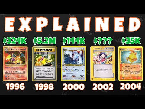 The Most Expensive Pokémon Cards of Every Year (1996 - 2005)