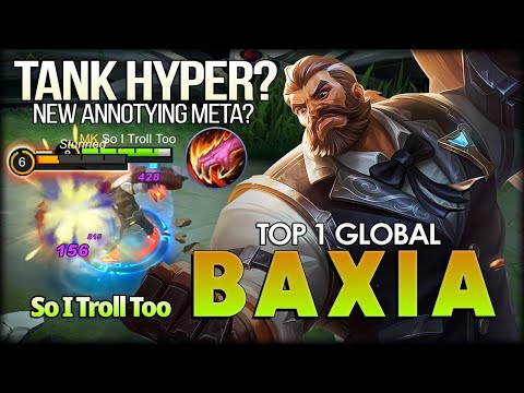 Baxia Hyper Carry New Annoying Meta! So I Troll Too Top 1 Global Baxia - Mobile Legends: Bang Bang