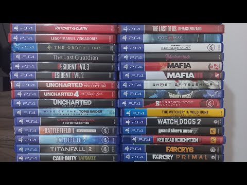Minha Coleção de jogos de Playstation 4 (PS4)