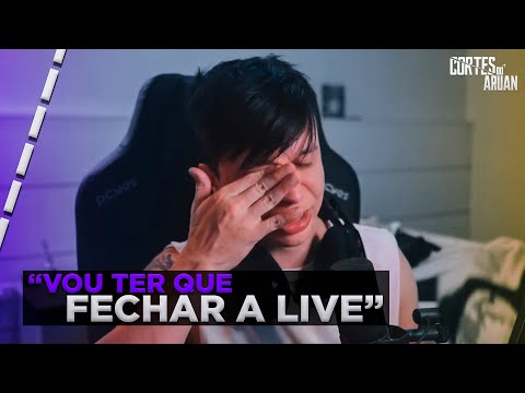 ARUAN FICA TRISTE E NÃO CONSEGUE FAZER LIVE - Cortes do Aruan