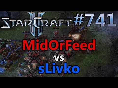 StarCraft 2 - Replay-Cast #741 - MidOrFeed (T) vs  sLivko (Z) [German]