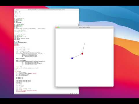 Simple Double Pendulum Using Python Turtle And Scipy