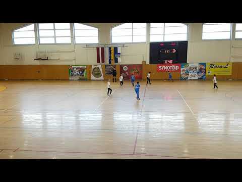 Ogres NSC - Balvu Sporta centrs 1-0. U11 zenu Latvijas finals futbolla iekśtelpās Ludza 15.03.2019