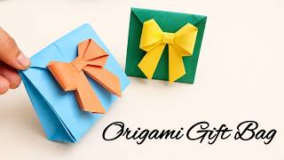 How to Make Origami Mini Purse Bag | Fold a Stylish Origami Purse Step-by-Step | School Project Idea