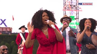 Jennifer Hudson performs America the Beautiful at the 2026 MLB All-Star Game