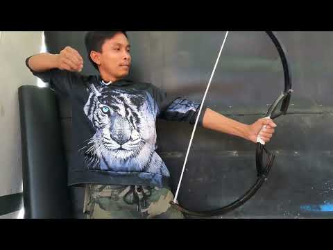 How to make bow from bicycle wheel