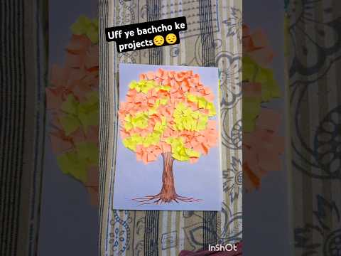 #Bachcho ke projects, parents ki tension 😔😔