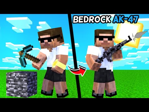I crafted most op bedrock weapons in Minecraft 😱😱 #minecraft #viral @CarryDepie