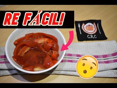 ⭕🤯 como hacer MORRÓN ASADO - Pimiento ASADO (en Conserva) 👏✅ | COCINA DE RESTAURANTE EN CASA