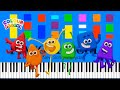 Colourblocks Theme Song Slow EASY Medium 4K Piano Tutorial