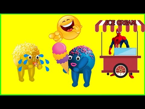 Mega Cake Pop crying for Ice Cream finger family nursery rhymes  Cake Pop Ice cream Funny