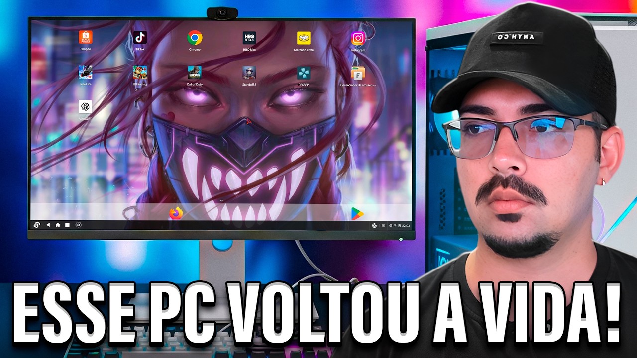 Tchau Emulador? O Sistema Android LEVE para PC Fraco (2025)