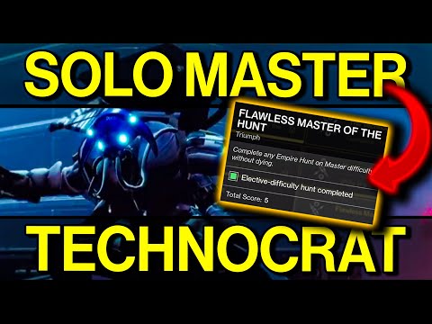 Destiny 2: SOLO FLAWLESS Master Empire Hunt - The Technocrat | Get a PINNACLE DROP! (Beyond Light)