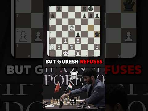 Gukesh REFUSES the DRAW OFFER by Ding Liren in 2024 WORLD CHESS CHAMPIONSHIP